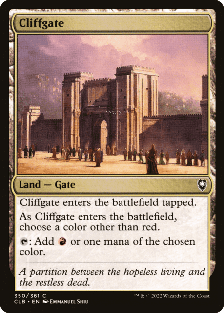 Cliffgate (350) — Commander Legends: Battle for Baldur's Gate