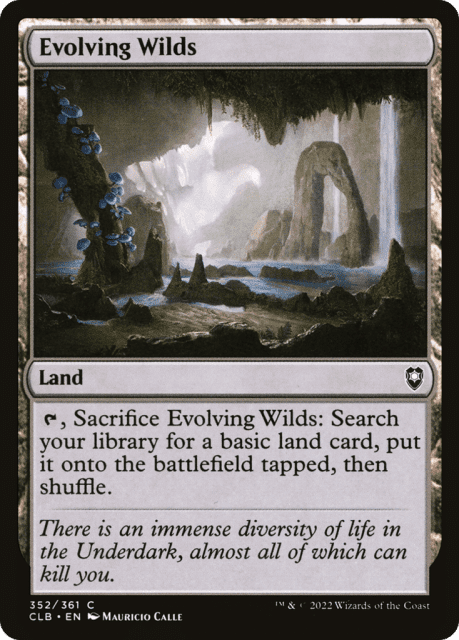 Evolving Wilds (352) — Commander Legends: Battle for Baldur's Gate