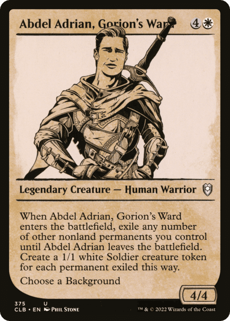 Abdel Adrian, Gorion's Ward (375) — Commander Legends: Battle for Baldur's Gate