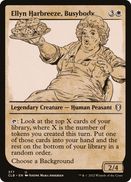 Ellyn Harbreeze, Busybody (377) — Commander Legends: Battle for Baldur's Gate