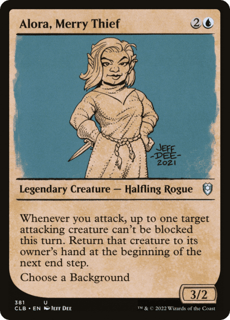 Alora, Merry Thief (381) — Commander Legends: Battle for Baldur's Gate