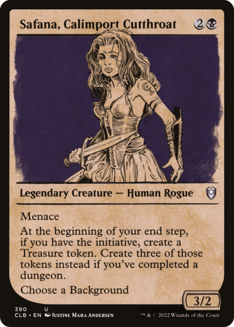 Safana, Calimport Cutthroat (390) — Commander Legends: Battle for Baldur's Gate
