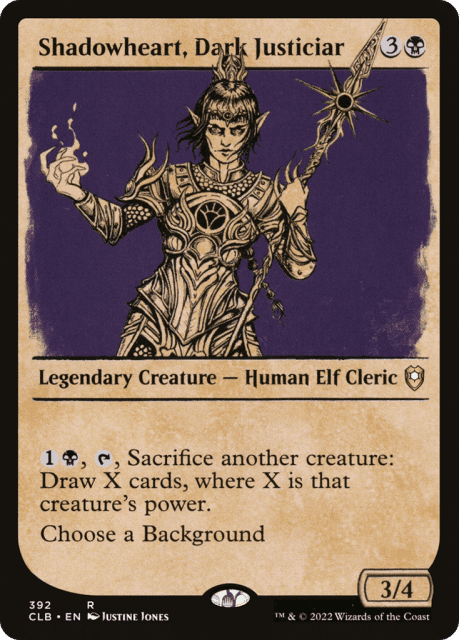 Shadowheart, Dark Justiciar (392) — Commander Legends: Battle for Baldur's Gate