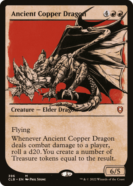 Ancient Copper Dragon (396) — Commander Legends: Battle for Baldur's Gate