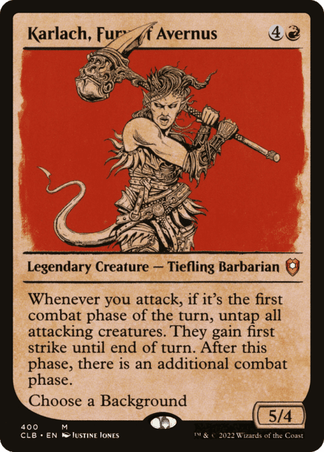 Karlach, Fury of Avernus (400) — Commander Legends: Battle for Baldur's Gate