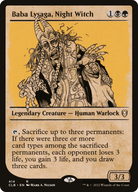 Baba Lysaga, Night Witch (414) — Commander Legends: Battle for Baldur's Gate