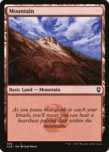 Mountain (466) — Commander Legends: Battle for Baldur's Gate