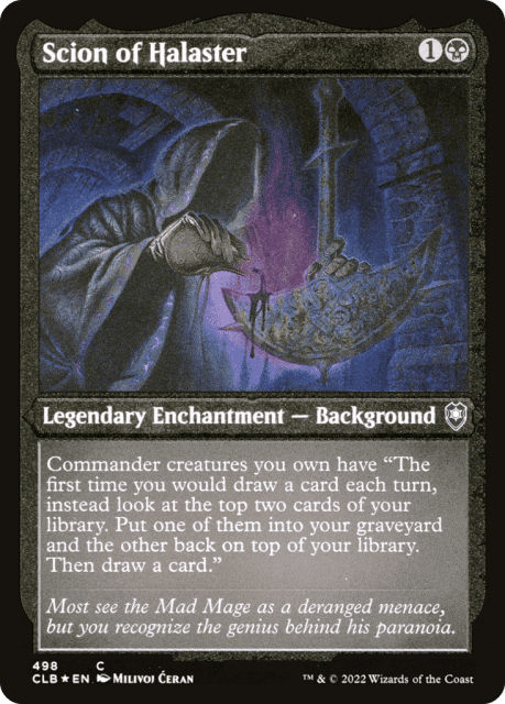 Scion of Halaster (498) — Commander Legends: Battle for Baldur's Gate