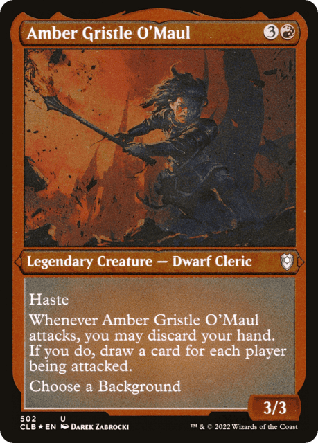 Amber Gristle O'Maul (502) — Commander Legends: Battle for Baldur's Gate