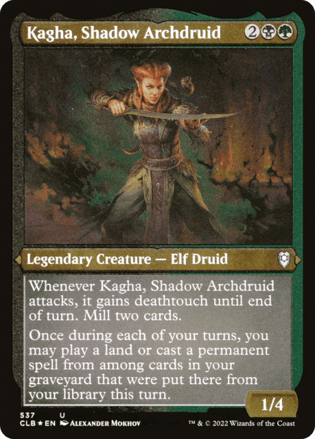 Kagha, Shadow Archdruid (537) — Commander Legends: Battle for Baldur's Gate
