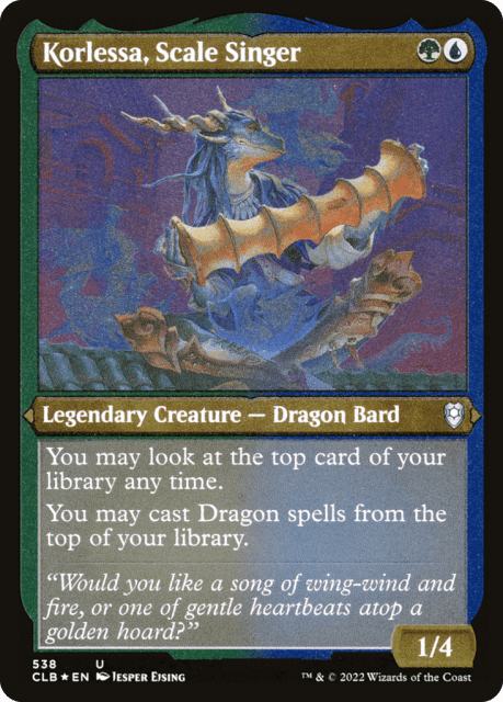 Korlessa, Scale Singer (538) — Commander Legends: Battle for Baldur's Gate