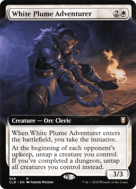 White Plume Adventurer (558) — Commander Legends: Battle for Baldur's Gate