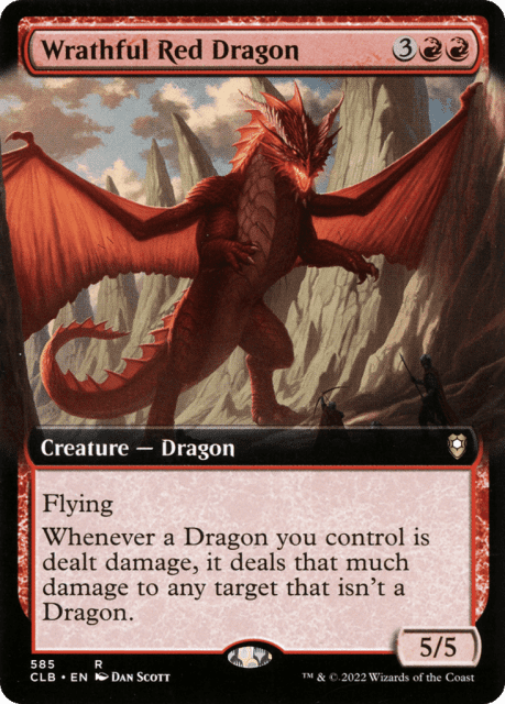 Wrathful Red Dragon (585) — Commander Legends: Battle for Baldur's Gate