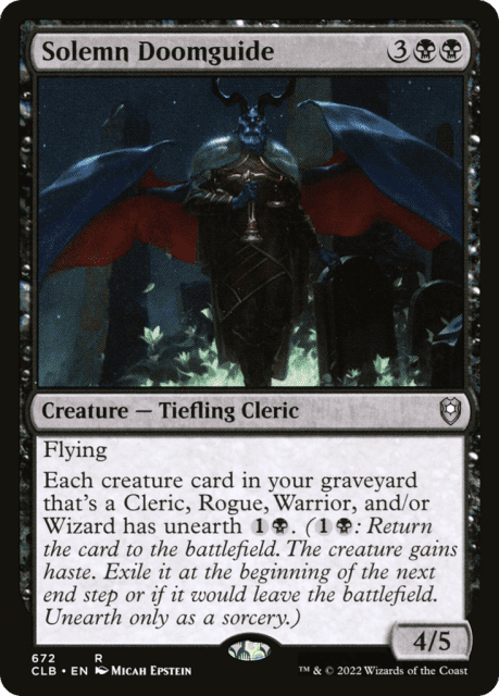 Solemn Doomguide (672) — Commander Legends: Battle for Baldur's Gate