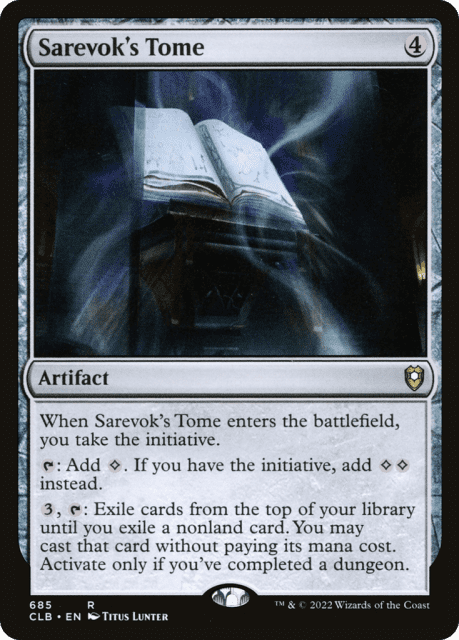 Sarevok's Tome (685) — Commander Legends: Battle for Baldur's Gate