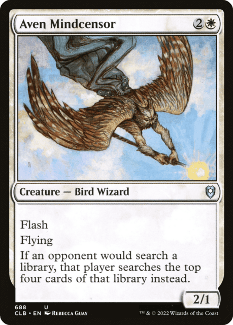Aven Mindcensor (688) — Commander Legends: Battle for Baldur's Gate