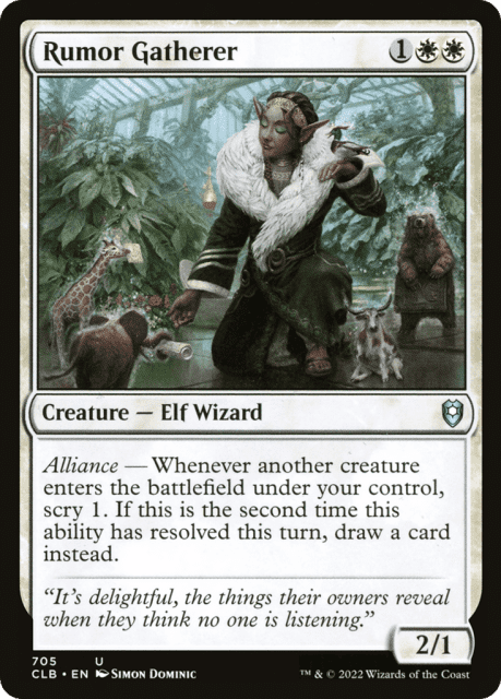 Rumor Gatherer (705) — Commander Legends: Battle for Baldur's Gate