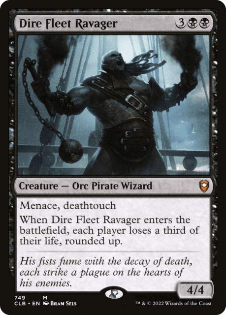 Dire Fleet Ravager (749) — Commander Legends: Battle for Baldur's Gate