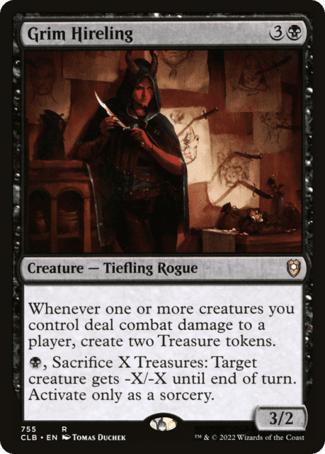Grim Hireling (755) — Commander Legends: Battle for Baldur's Gate