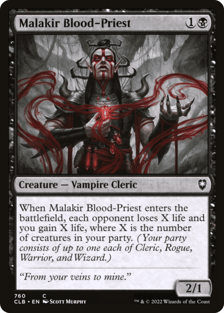 Malakir Blood-Priest (760) — Commander Legends: Battle for Baldur's Gate