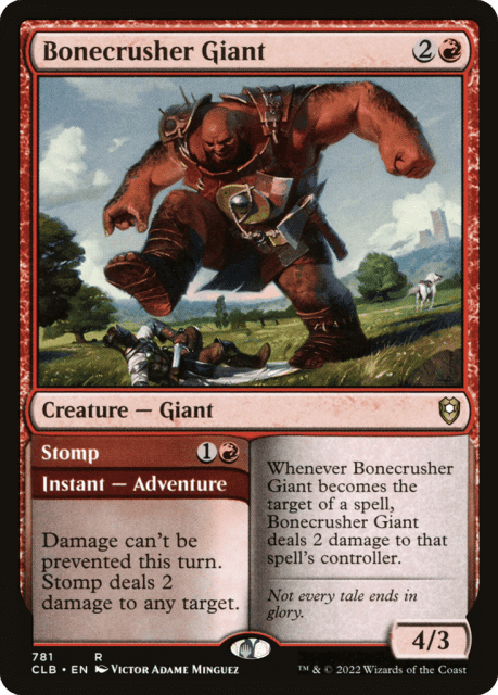 Bonecrusher Giant // Stomp (781) — Commander Legends: Battle for Baldur's Gate