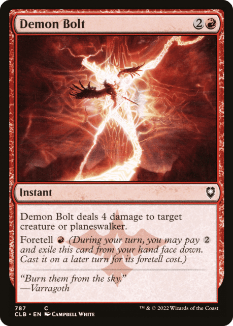 Demon Bolt (787) — Commander Legends: Battle for Baldur's Gate