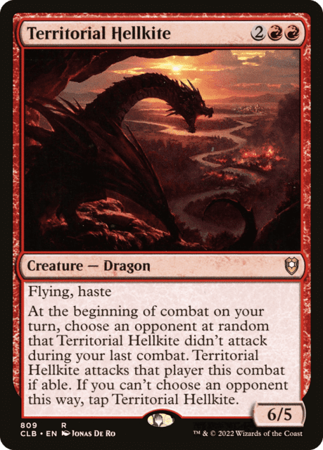 Territorial Hellkite (809) — Commander Legends: Battle for Baldur's Gate