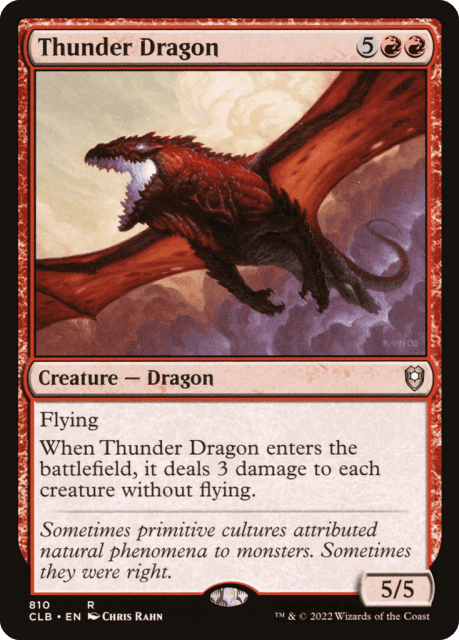 Thunder Dragon (810) — Commander Legends: Battle for Baldur's Gate