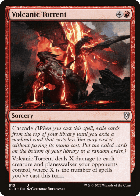 Volcanic Torrent (813) — Commander Legends: Battle for Baldur's Gate