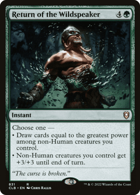 Return of the Wildspeaker (831) — Commander Legends: Battle for Baldur's Gate