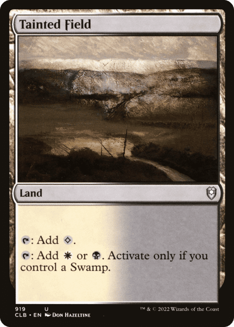 Tainted Field (919) — Commander Legends: Battle for Baldur's Gate