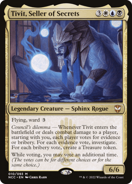 Tivit, Seller of Secrets (10) — New Capenna Commander