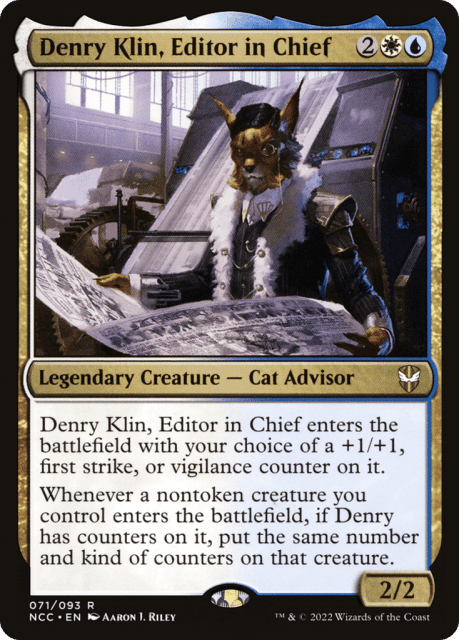 Denry Klin, Editor in Chief (71) — New Capenna Commander