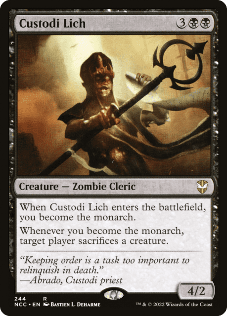 Custodi Lich (244) — New Capenna Commander