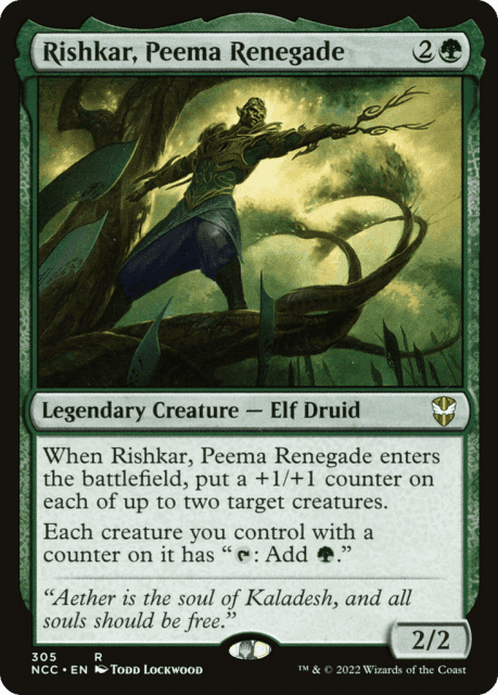 Rishkar, Peema Renegade (305) — New Capenna Commander