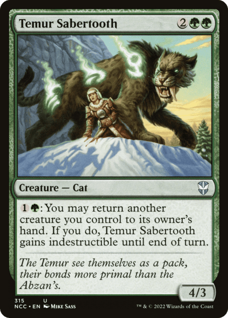 Temur Sabertooth (315) — New Capenna Commander