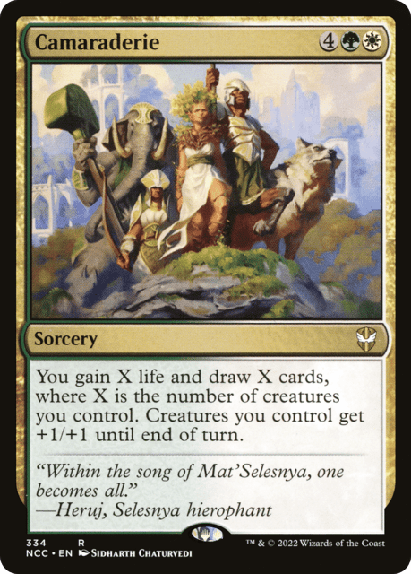 Camaraderie (334) — New Capenna Commander