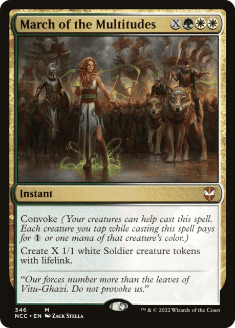 March of the Multitudes (346) — New Capenna Commander