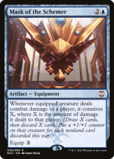 Mask of the Schemer (28) — New Capenna Commander Promos