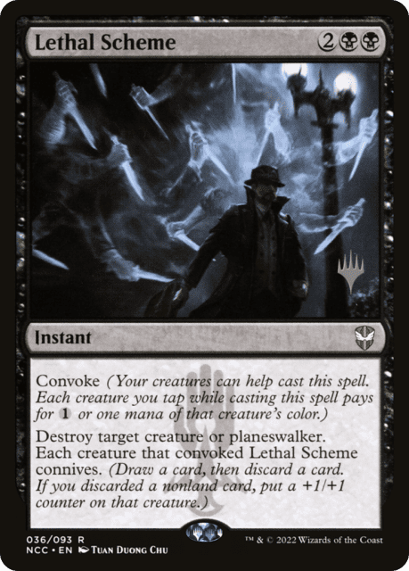 Lethal Scheme (36) — New Capenna Commander Promos