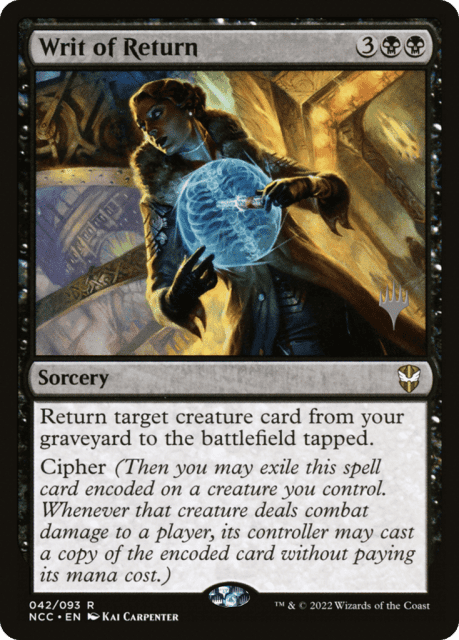 Writ of Return (42) — New Capenna Commander Promos