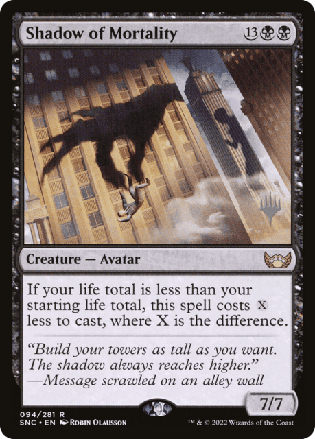 Shadow of Mortality (94) — Streets of New Capenna Promos