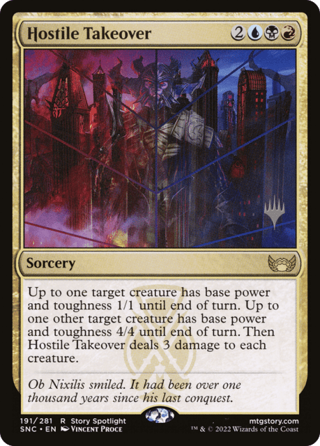 Hostile Takeover (191) — Streets of New Capenna Promos