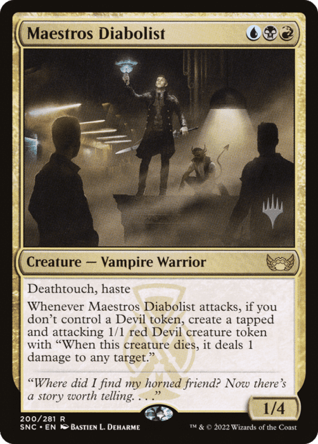 Maestros Diabolist (200) — Streets of New Capenna Promos