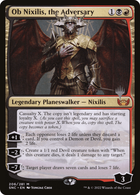 Ob Nixilis, the Adversary (206) — Streets of New Capenna Promos
