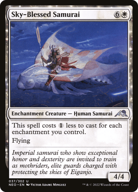 Sky-Blessed Samurai (37) — Kamigawa: Neon Dynasty