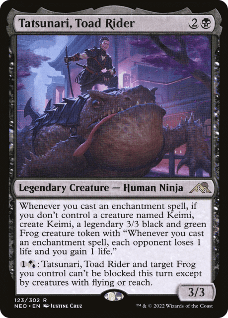 Tatsunari, Toad Rider (123) — Kamigawa: Neon Dynasty