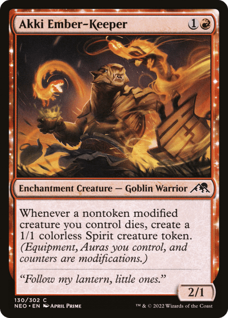 Akki Ember-Keeper (130) — Kamigawa: Neon Dynasty