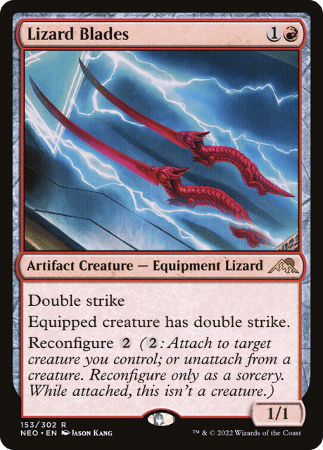 Lizard Blades (153) — Kamigawa: Neon Dynasty