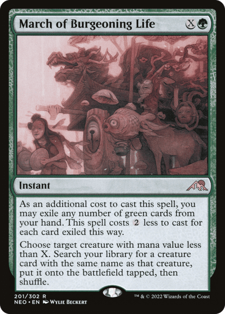 March of Burgeoning Life (201) — Kamigawa: Neon Dynasty